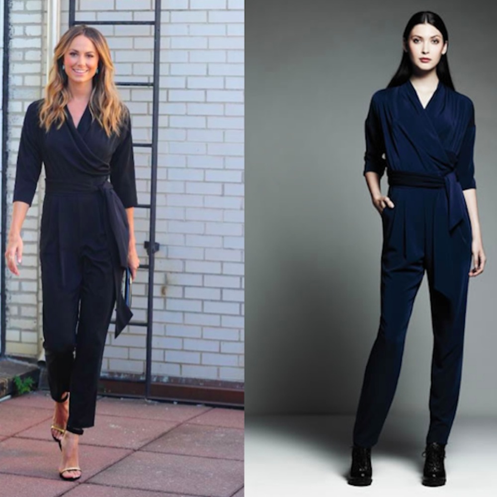 💕Catherine Malandrino Jumpsuit Sz 6 Dark Navy❤️✅